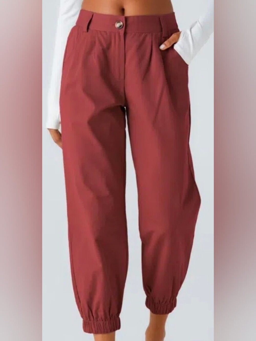 Nwt HALARA 100% Cotton Ankle Joggers - Picture 3 of 9